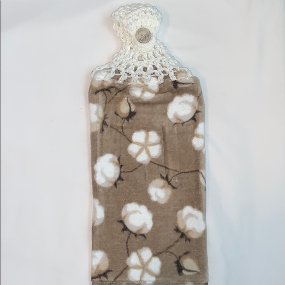 Hand Crafted Crocheted Top Hanging Kitchen Towels - Picture 2 of 5